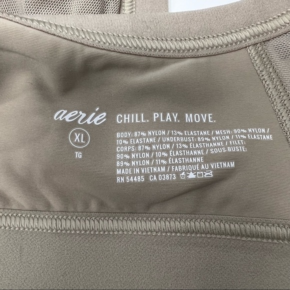 Aerie Racerback Mesh Sports Bra XL - Picture 3 of 5
